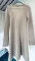 Зимна рокля модерен цвят светъл беж 100% кашмир, снимка 1