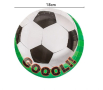 Футбол футболни топка Goool зелени 10 бр картонени чинии парти рожден ден, снимка 1 - Чинии - 44779724