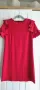 Червена рокля свободен силует, S, снимка 1