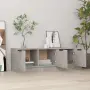 vidaXL ТВ шкаф, бетонно сиво, 102x35x36,5 см, инженерно дърво, снимка 3