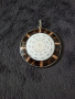 Сребърен медальон с черупка Окото на Шива