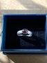 Сребърен пръстен с гранат кабошон, снимка 1 - Пръстени - 44195241