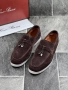 Loro Piana Мъжки Кафеви Обувки Естествена Кожа Лоро Пиана Код E830, снимка 1