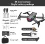 Drone F190 черен модел с LED, 4k камера, Wifi свързаност, сензор за гравитация, 360° ротация и сензо, снимка 4