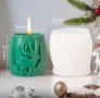3D силиконова форма молд за свещи елен елха , снимка 2