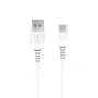 USB кабел USB A към Type C, 6A, 1m, Бял, снимка 1