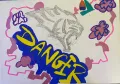 Graffiti Danger картина, снимка 4
