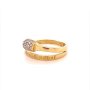 Златен дамски пръстен 2,48гр. размер:55 14кр. проба:585 модел:16928-5, снимка 2