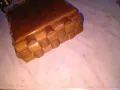 Дървена кутия от соца 206х165мм и вътрешен 170х130мм, снимка 2