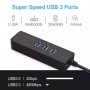 USB HUB с 3 USB 3.0 порта и  Realtek Gbit LAN RJ45, снимка 3