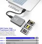 CFexpress Type B и XQD четец на карти USB 3.1 Gen 2 10Gbps, алуминиев, съвместим с Thunderbolt 3, снимка 3