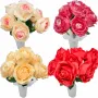 Елегантни изкуствени букети от рози – идеални за декорация и подарък, снимка 1