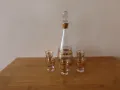 Стъклен сервиз за ракия 1945 г, снимка 1