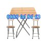 Комплект сгъваема градинска маса ф 70 и 2 бр. сгъваеми столове, снимка 1 - Градински мебели, декорация  - 41240695