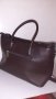 ДАМСКА КАФЯВА ЧАНТА  с 2 прегради  и много джобове , снимка 4