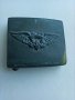 Немска Тока WW2 Original Luftschutz Belt Buckle RZM, снимка 2