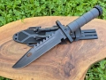 Тактически нож с кания,компас,запалка,точило и свирка, 2518А, снимка 2