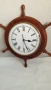 Стар дървен кварцов корабен часовник, снимка 2