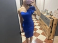 Официална рокля; синя; ХS, снимка 3