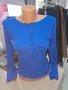 Рипсени блузки в синьо и сиво , снимка 1 - Блузи с дълъг ръкав и пуловери - 42449161