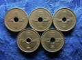 НОРВЕГИЯ СЕТ ОТ 5 МОНЕТИ ПО 1 КРОНА 1925,36,46,49 и 1950 год , снимка 3