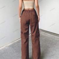 Модни дамски карго панталони, 3цвята - 023, снимка 6 - Панталони - 41775582
