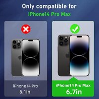 Нов Комплект Матов калъф кейс за iPhone 14 Pro Max+2 протектора за екран и 2 за обектива на камерата, снимка 3 - Калъфи, кейсове - 41993919