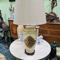 Прекрасна голяма антикварна белгийска порцеланова нощна лампа , снимка 4 - Антикварни и старинни предмети - 44838351
