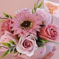 Букети със сапунени цветя, снимка 2 - Подаръци за жени - 40596708
