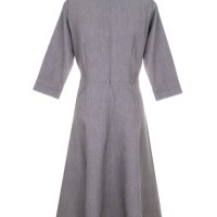 Клоширана сива рокля Awama - XL, снимка 3 - Рокли - 42532059