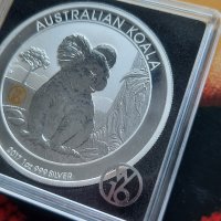 Инвестиционна сребърна монета 1 унция 1 Dollar - Elizabeth II, коала, снимка 2 - Нумизматика и бонистика - 41584158
