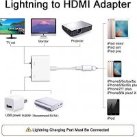 Адаптер Lightning към HDMI 1080P, за iPhone/iPad, цифров AV адаптер конвертор на екрана, снимка 5 - Аксесоари за Apple - 40102855
