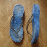 Сини чехли, тип джапанки, всекидневни или плажни grendha 36 номер, снимка 1 - Джапанки - 41383842