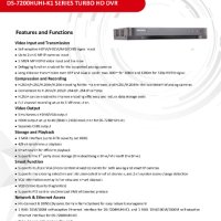 Hikvision DS-7208HUHI-K1 DVR Рекордер 8 Канала HD-TVI/AHD/CVI 5MP@96/3MP@144/2МP@200fps H265+ Audio, снимка 1 - Комплекти за видеонаблюдение - 41506614