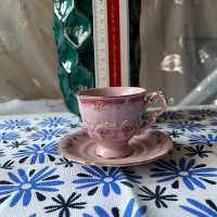 Чашки за кафе ,Розов порцелан Чехия, снимка 8 - Други - 41881876