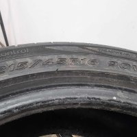 2бр летни гуми 215/45/16 HANKOOK L0368, снимка 4 - Гуми и джанти - 44388724