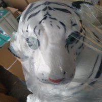 Голям бял тигър,120 см. , снимка 1 - Други - 38952962