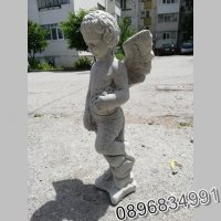 Статуя Ангел от Бетон. Фигура за декорация - каменен цвят, снимка 5 - Градински мебели, декорация  - 35852641