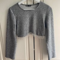 Къс Пуловер , снимка 1 - Блузи с дълъг ръкав и пуловери - 40785144