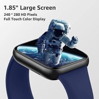 Нов 1,85 инча Bluetooth Смарт умен мъжки часовник с функция за повикване, снимка 6 - Смарт гривни - 41794842