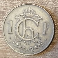 Люксембург 1 франк 1955 година с167, снимка 2 - Нумизматика и бонистика - 35986740