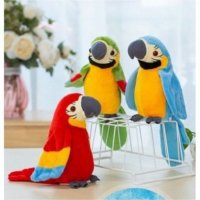 ❌️ Говорещ плюшен папагал Арчи, забава за малки и големи, снимка 2 - Плюшени играчки - 41211797