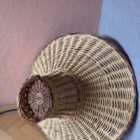 Плетен полилей, снимка 4 - Лампи за таван - 44447183