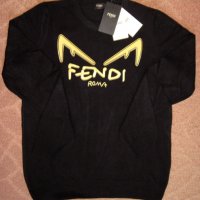 Fendi мъжки пуловер черен нов с етикет