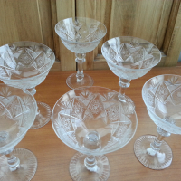 кристални чаши , снимка 6 - Антикварни и старинни предмети - 24140339