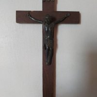 Стар кръст , Исус Христос 25х12.5см, снимка 1 - Други ценни предмети - 41394435