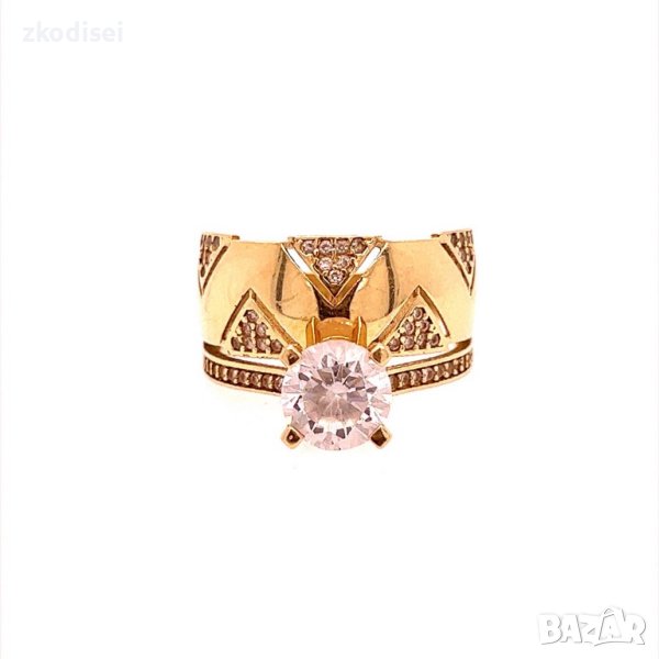 Златен дамски пръстен 4,53гр. размер:57 14кр. проба:585 модел:18911-1, снимка 1
