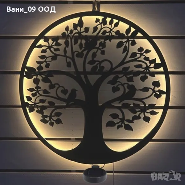 Метална соларна декорация "Дървото на живота", снимка 1
