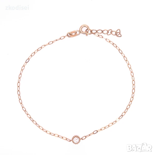 Златна дамска гривна 0,91гр. 19,0см. 14кр. проба:585 модел:32176-2, снимка 1