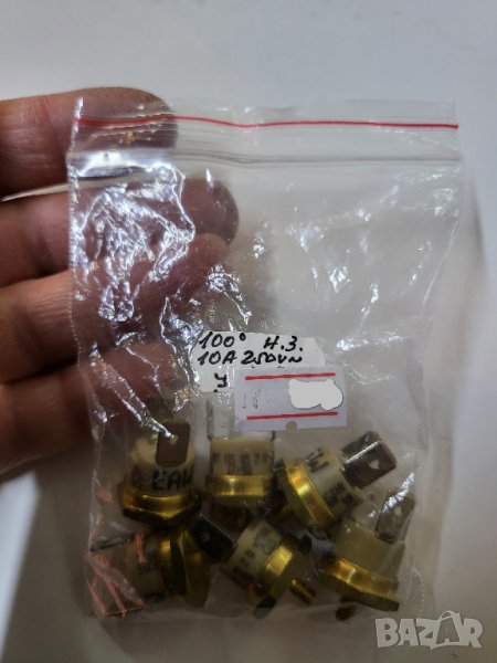 ТЕРМООГРАНИЧИТЕЛ ВЪЗСТАНОВЯЕМ до  100 градуса, 10 ампера - нормално затворен контакт - изключва, снимка 1